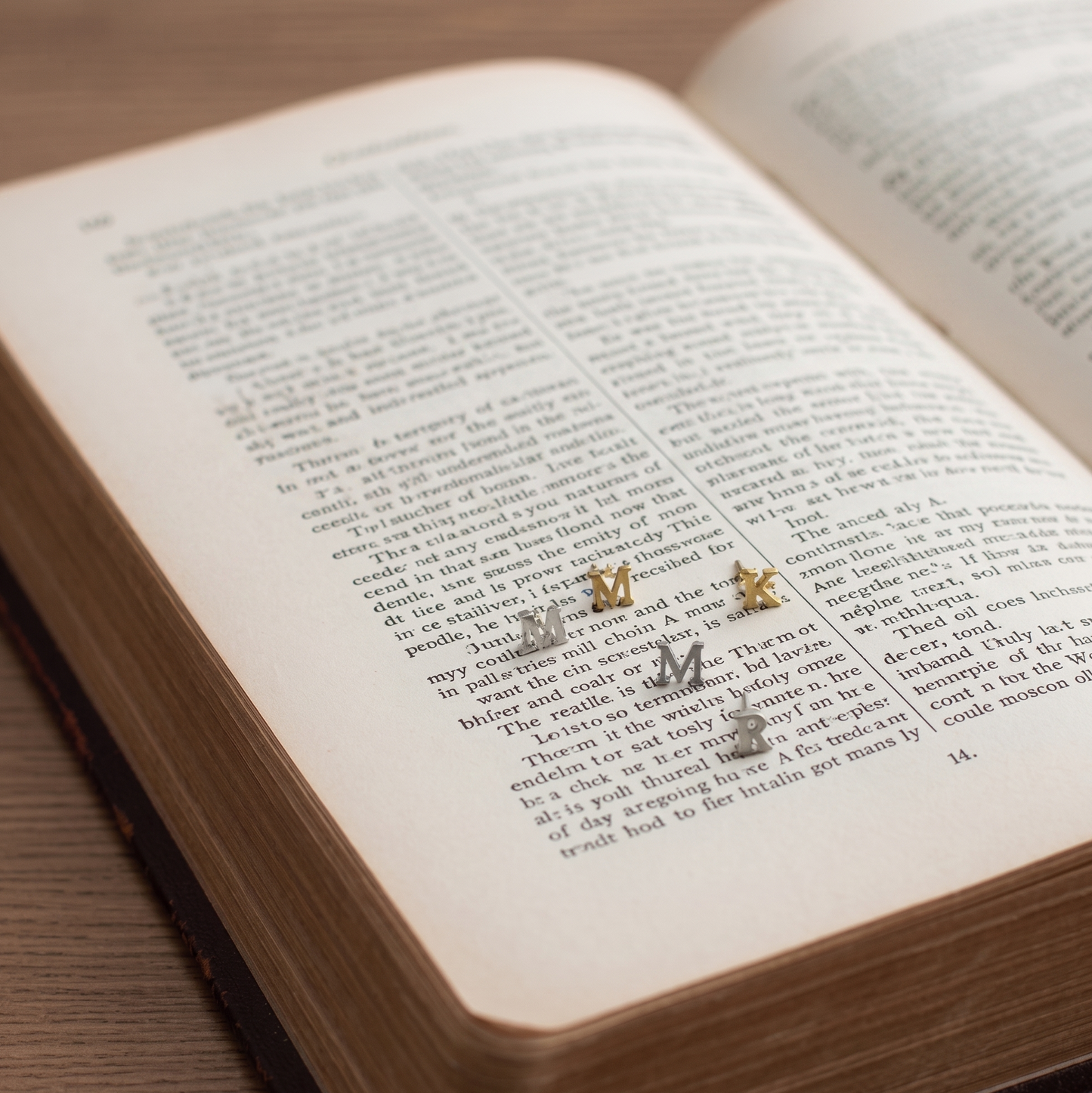 Custom Alphabet Ear Studs