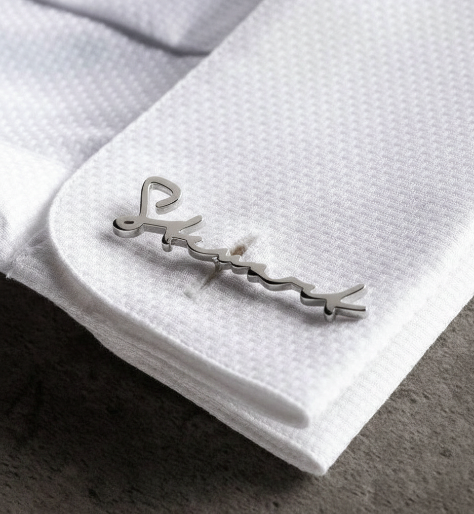 Custom Name Cufflinks for Men
