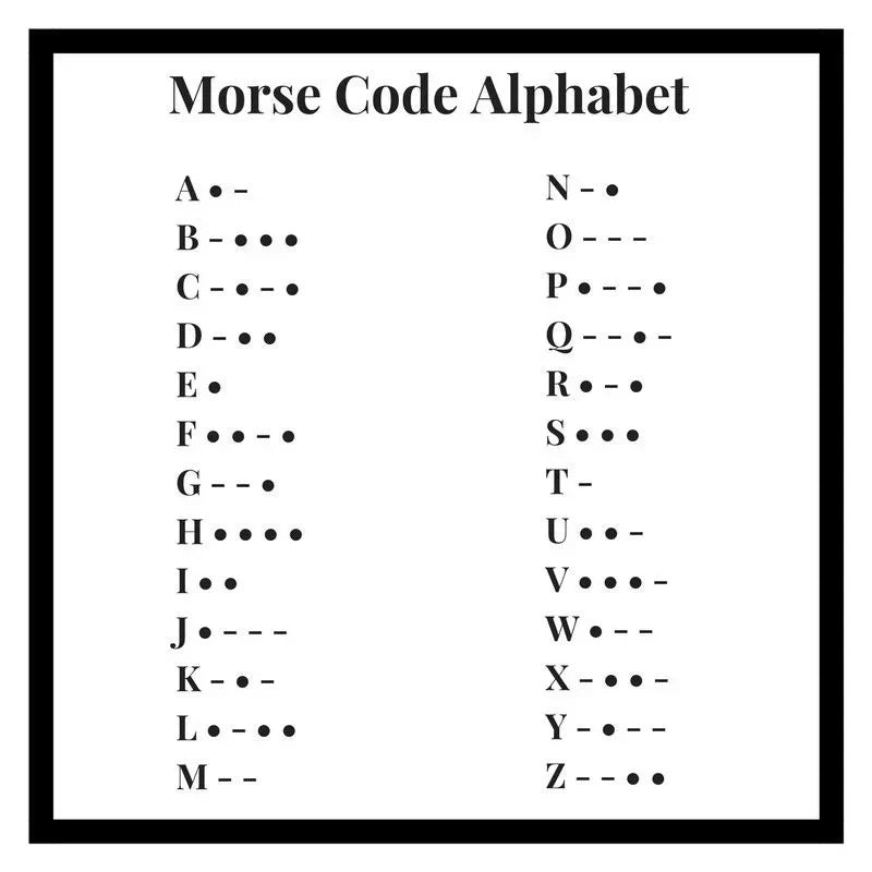 Custom Morse Code Hidden Name Bracelet