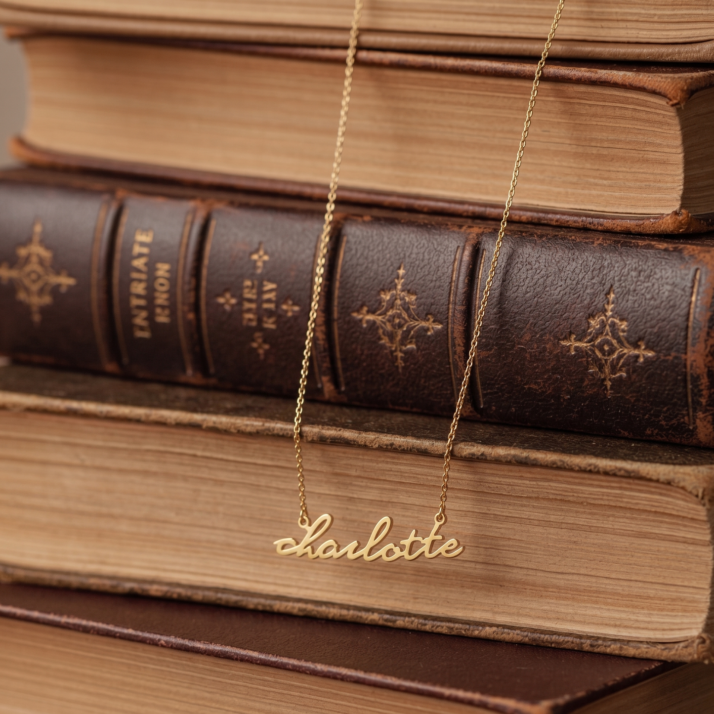 Italic Name Necklace