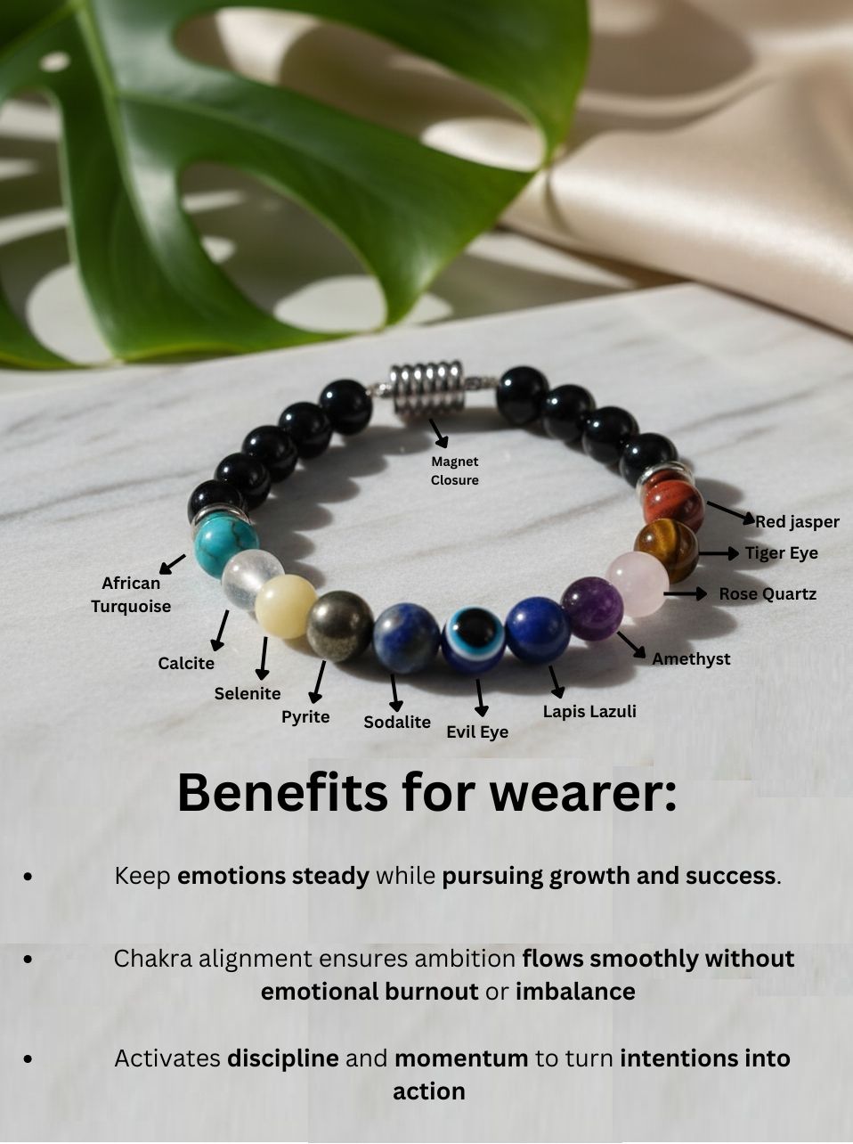 Super 11 Chakra Evil Eye Natural Stone Bracelet