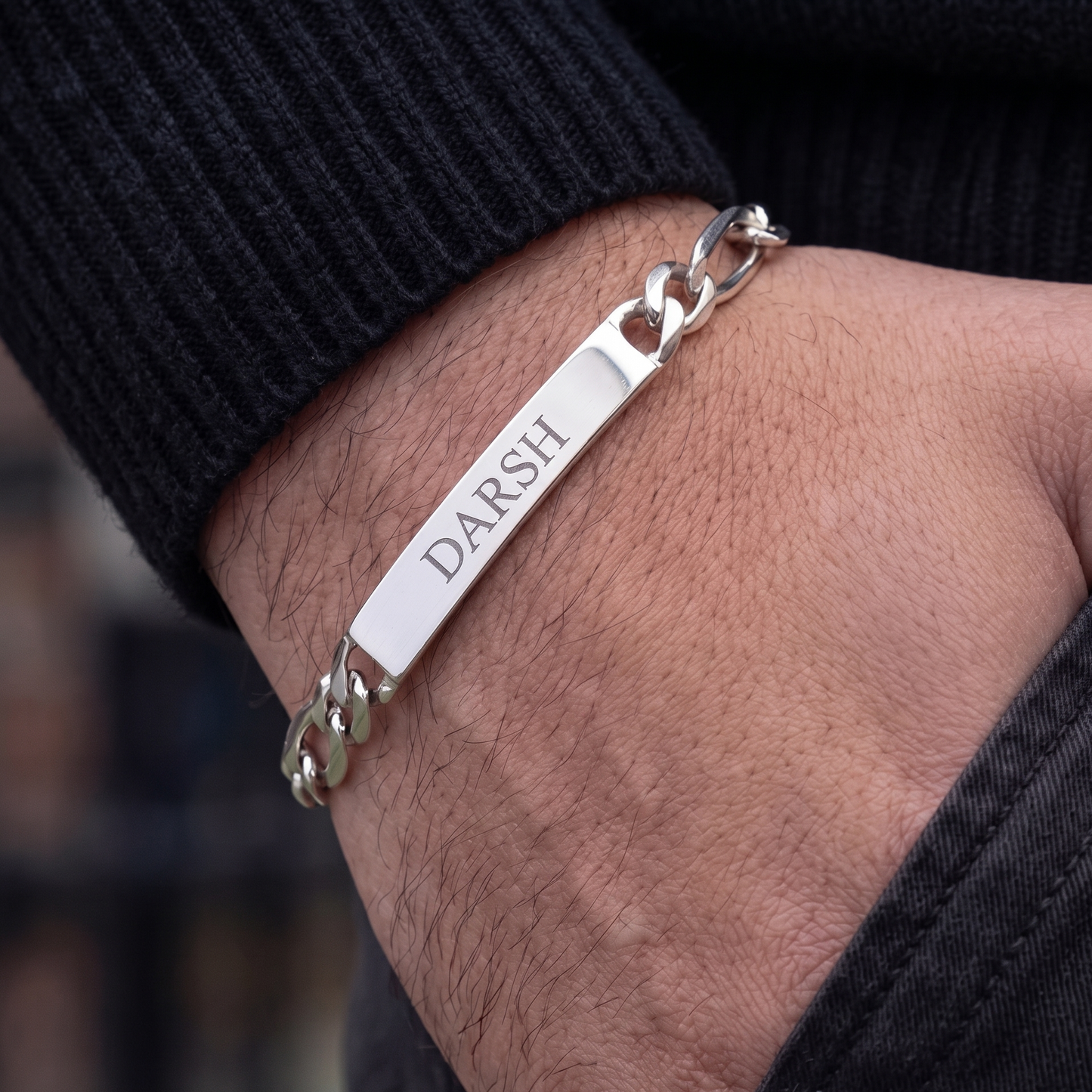 Eterna Personalised Bar Bracelet