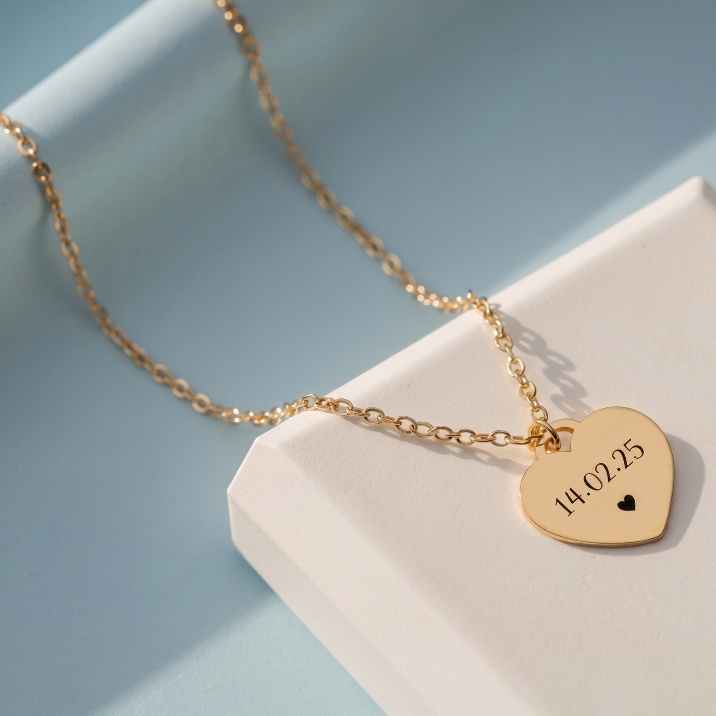 Custom Name or Initial Heart Necklace