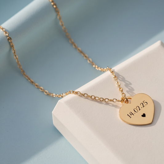 Custom Name or Initial Heart Necklace