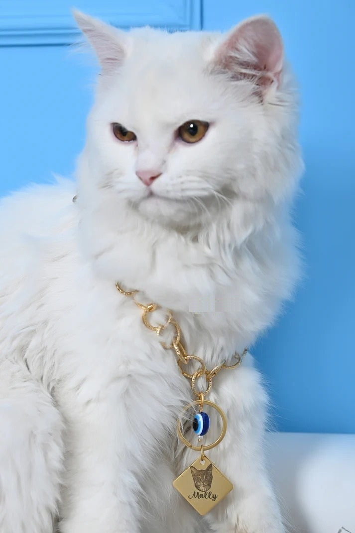 Personalized Cat Name & Image Necklace
