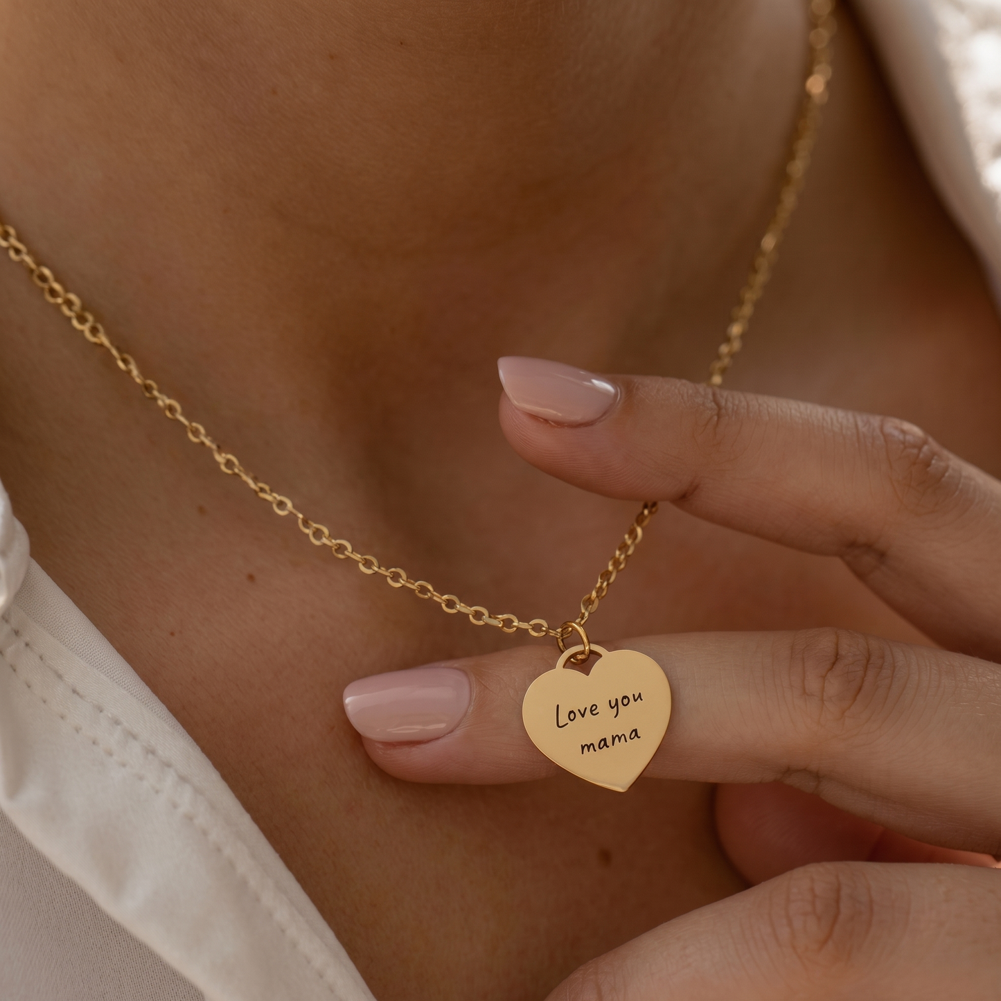 Custom Name or Initial Heart Necklace