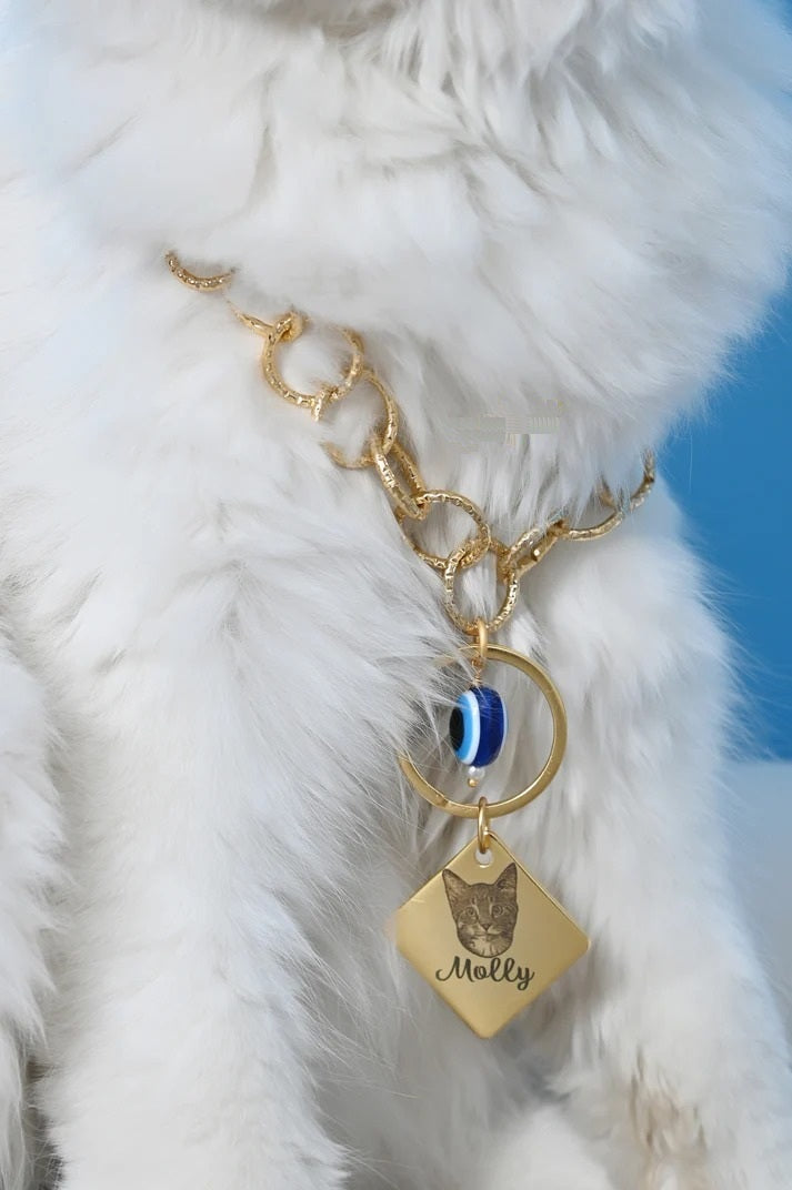 Personalized Cat Name & Image Necklace