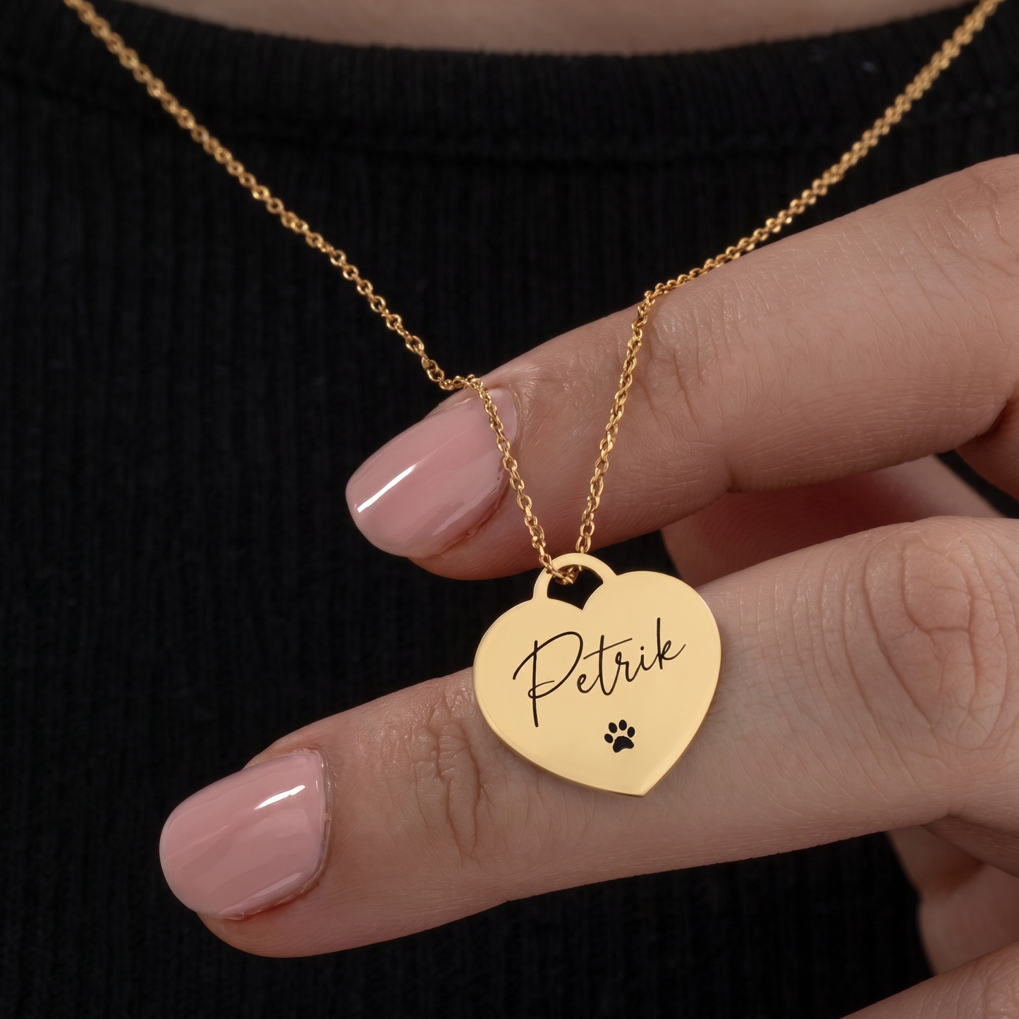 Custom Name or Initial Heart Necklace