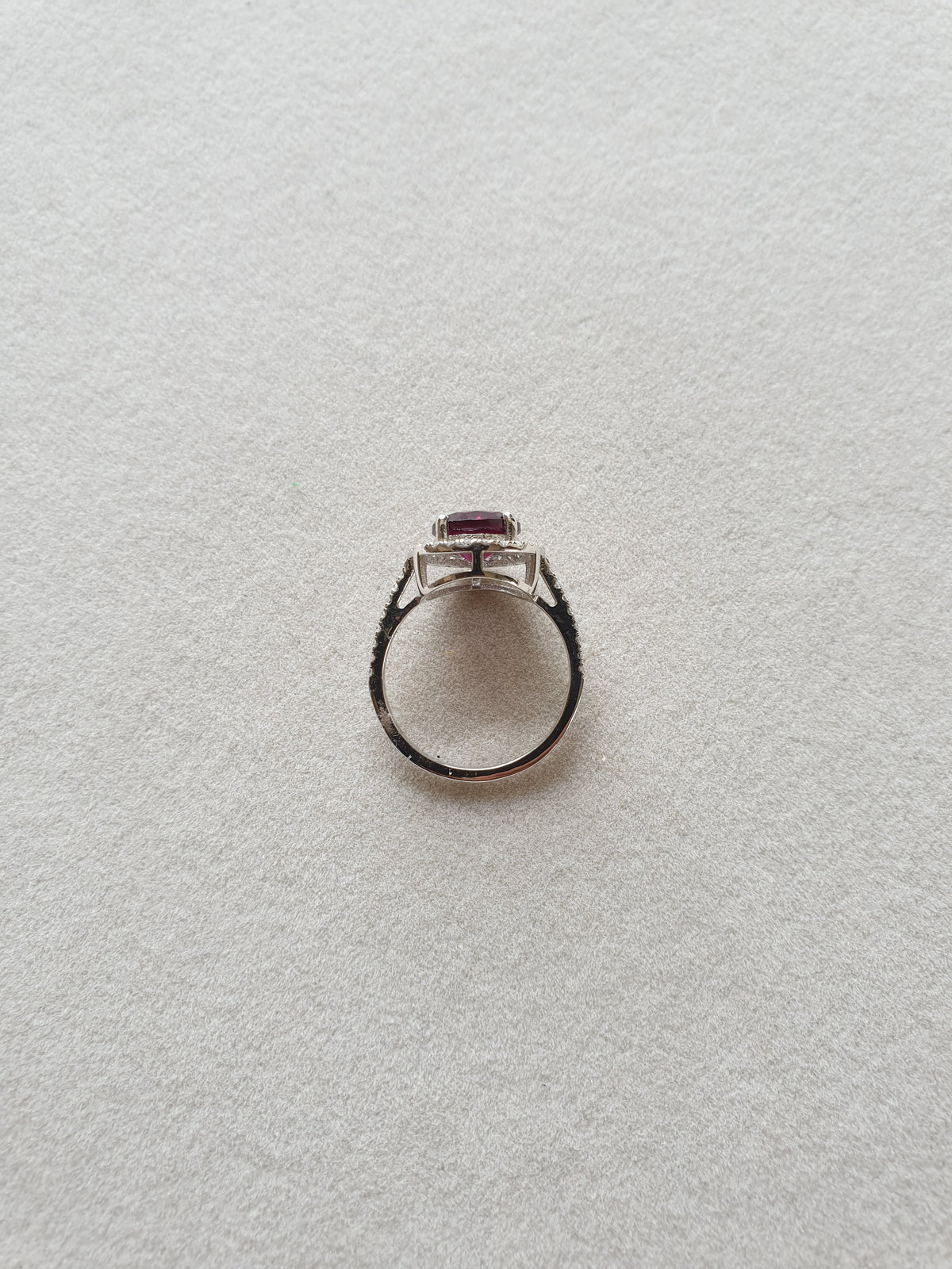 Natural Rhodolite Garnet 925 Silver Ring