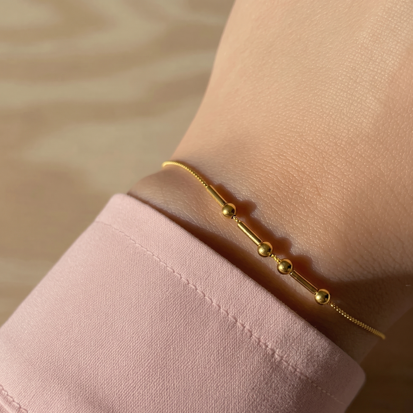 Custom Morse Code Hidden Name Bracelet