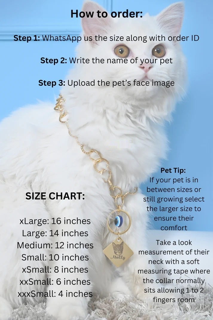 Personalized Cat Name & Image Necklace
