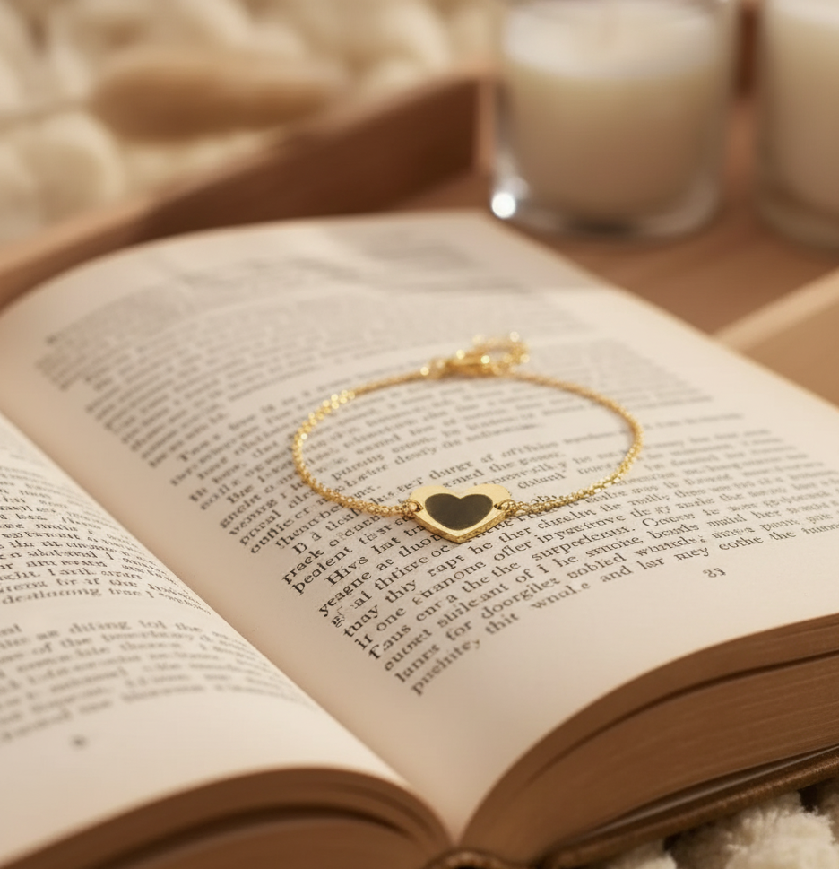 Personalised Fingerprint Memory Heart Bracelet