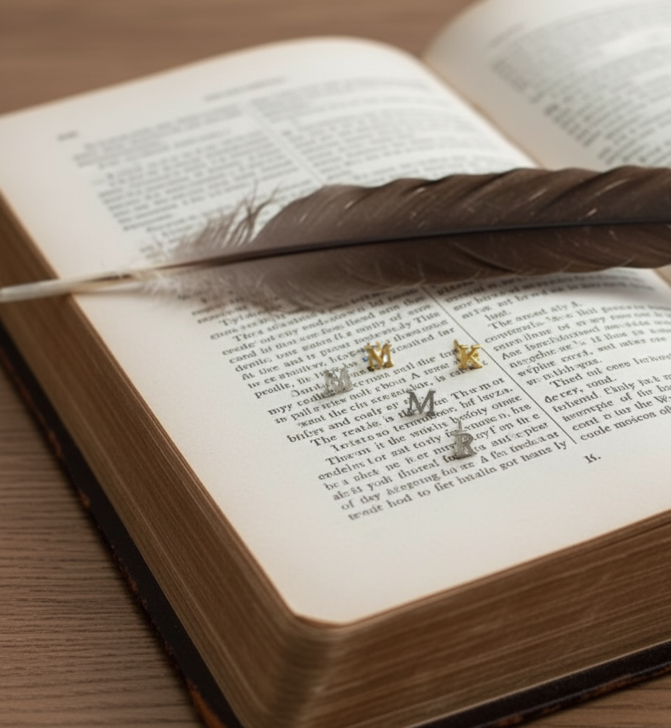 Custom Alphabet Ear Stud Initial Earring