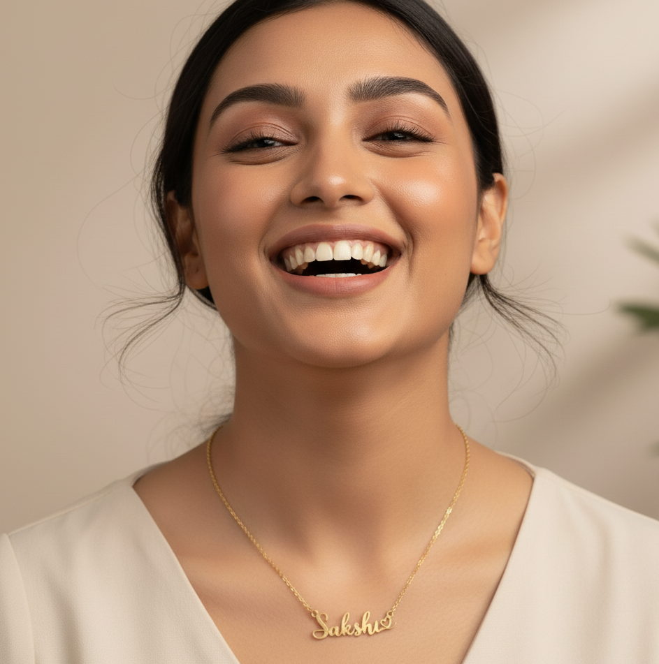 Custom Name Heart Necklace