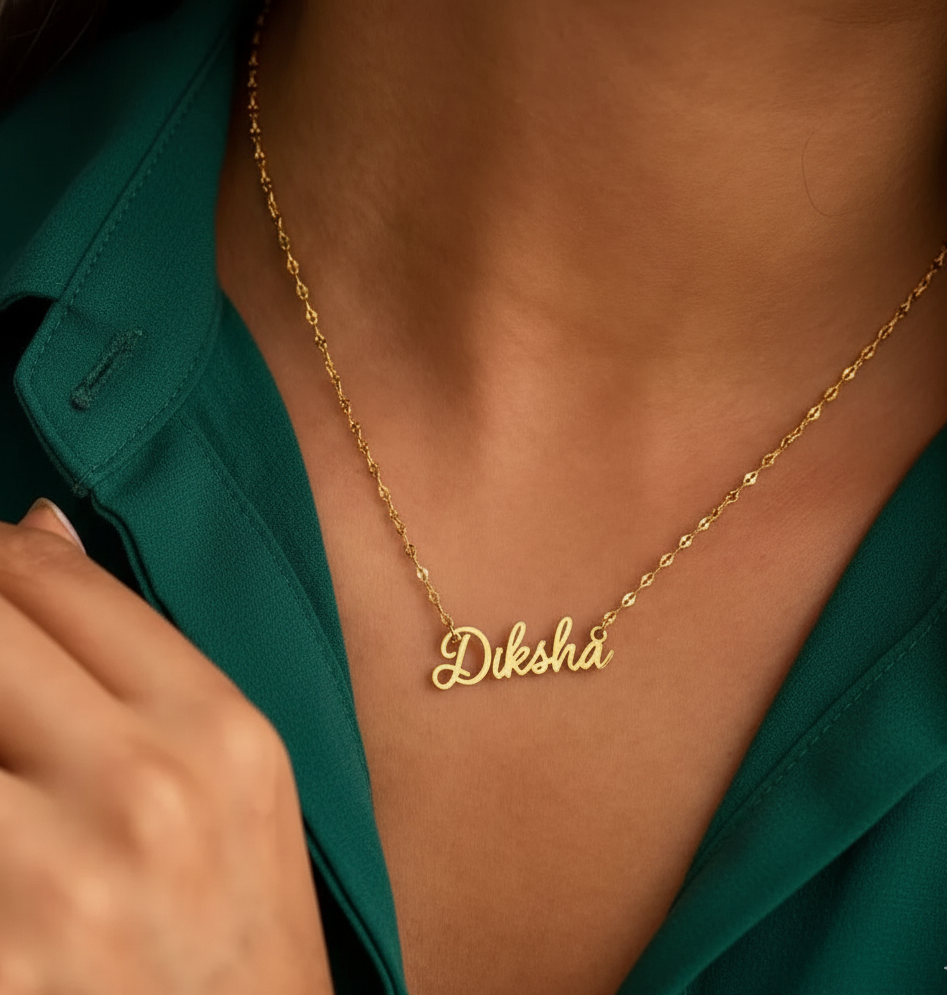 Custom Name Style Pendant Necklace