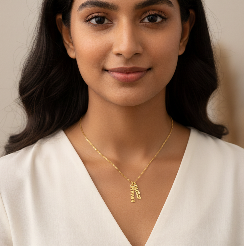 Custom Name and Birth Date/ Year Necklace