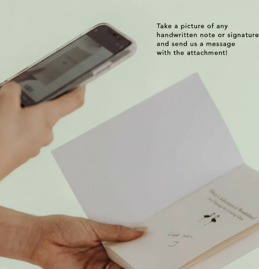 Handwritten Message Name Pendant Necklace