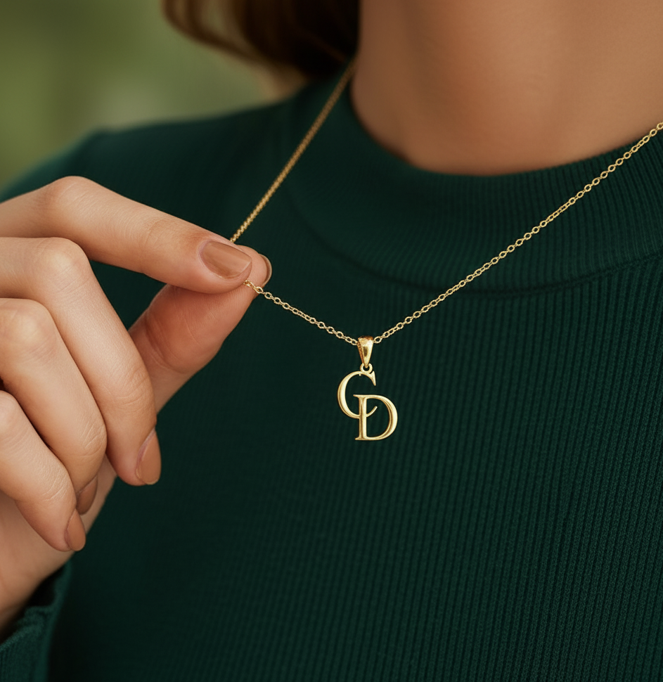 Double Initial Necklace