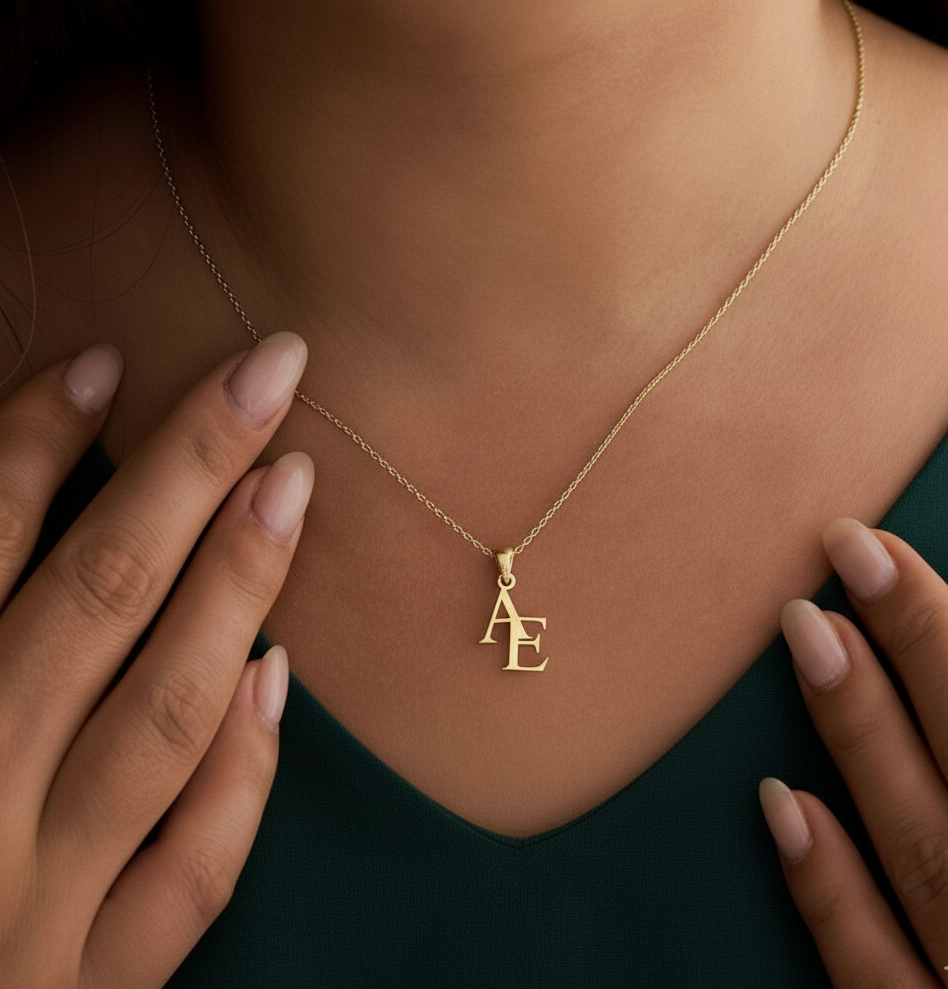 Double Initial Necklace