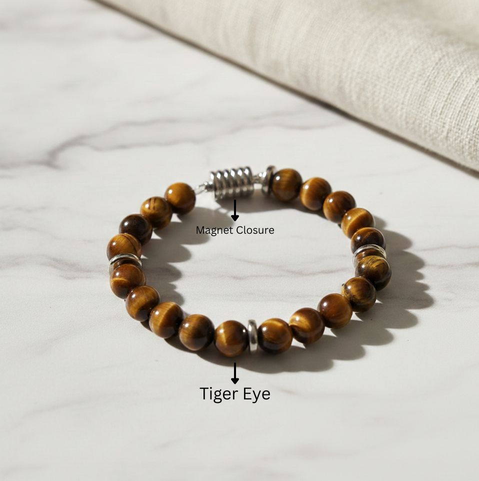 Courageous Tiger Eye Natural Stone Bracelet
