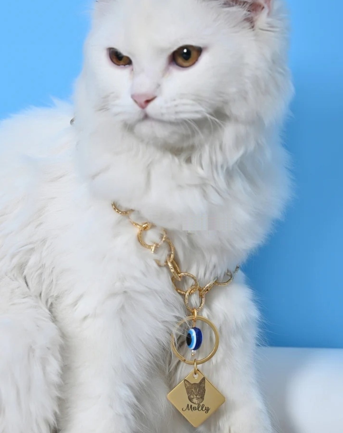 Personalized Cat Name & Image Necklace