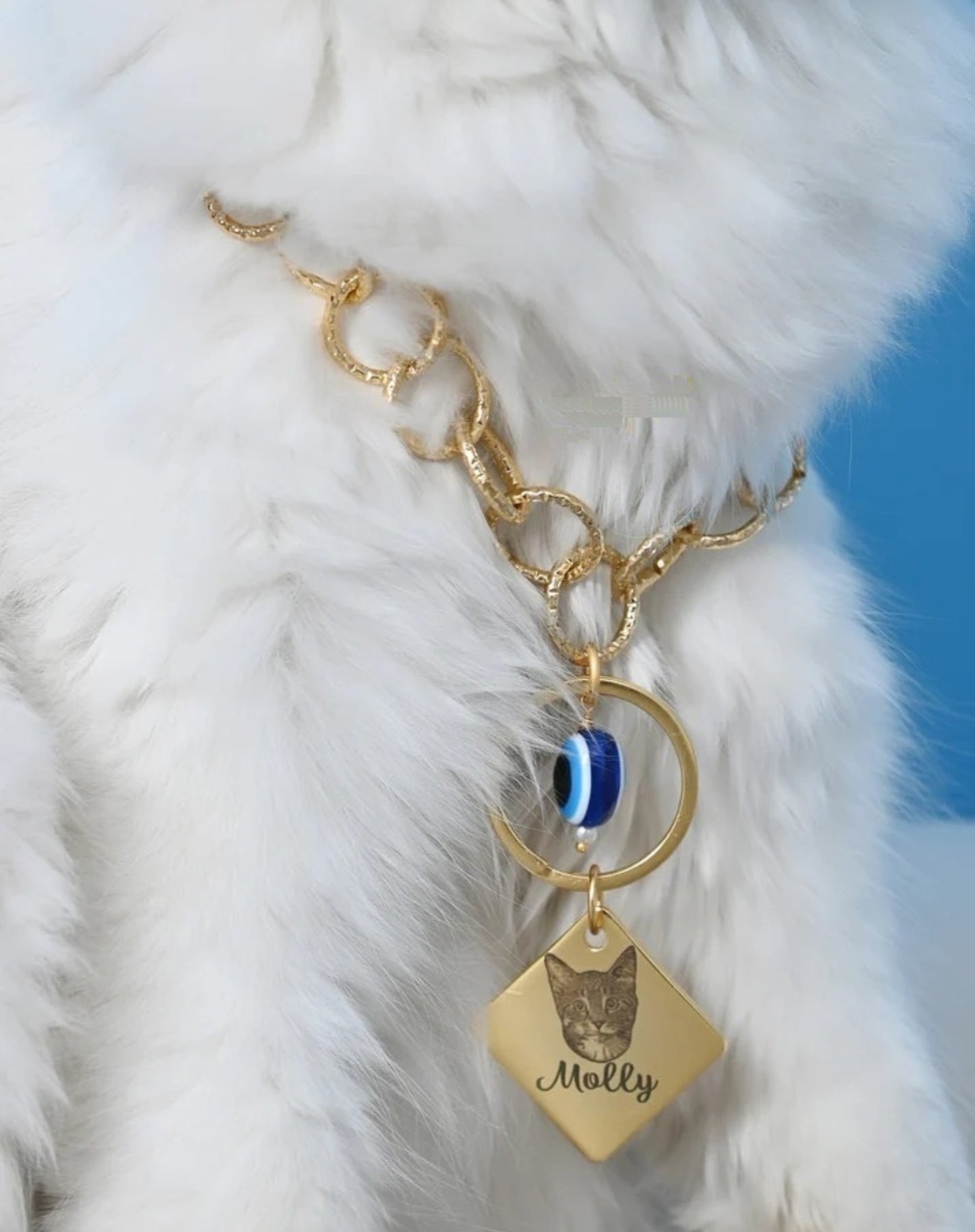 Personalized Cat Name & Image Necklace