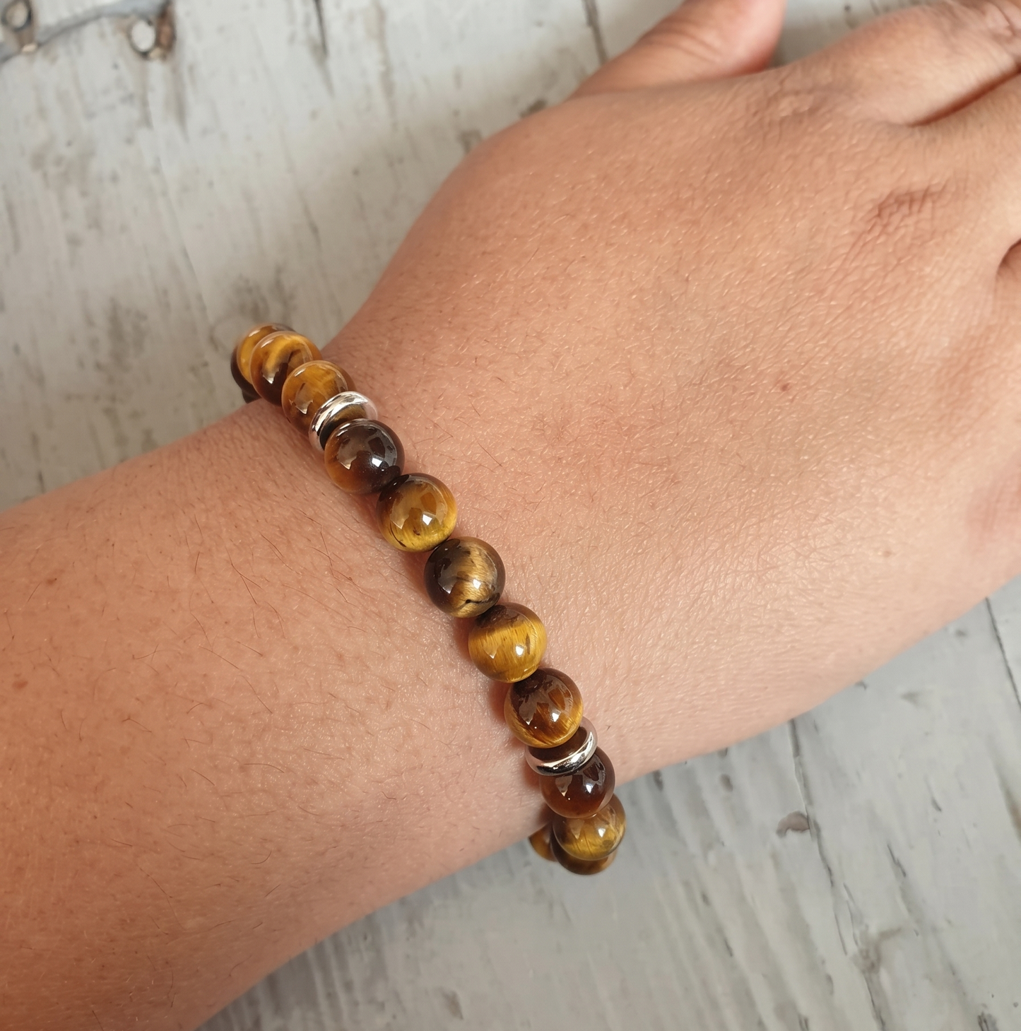 Courageous Tiger Eye Natural Stone Bracelet