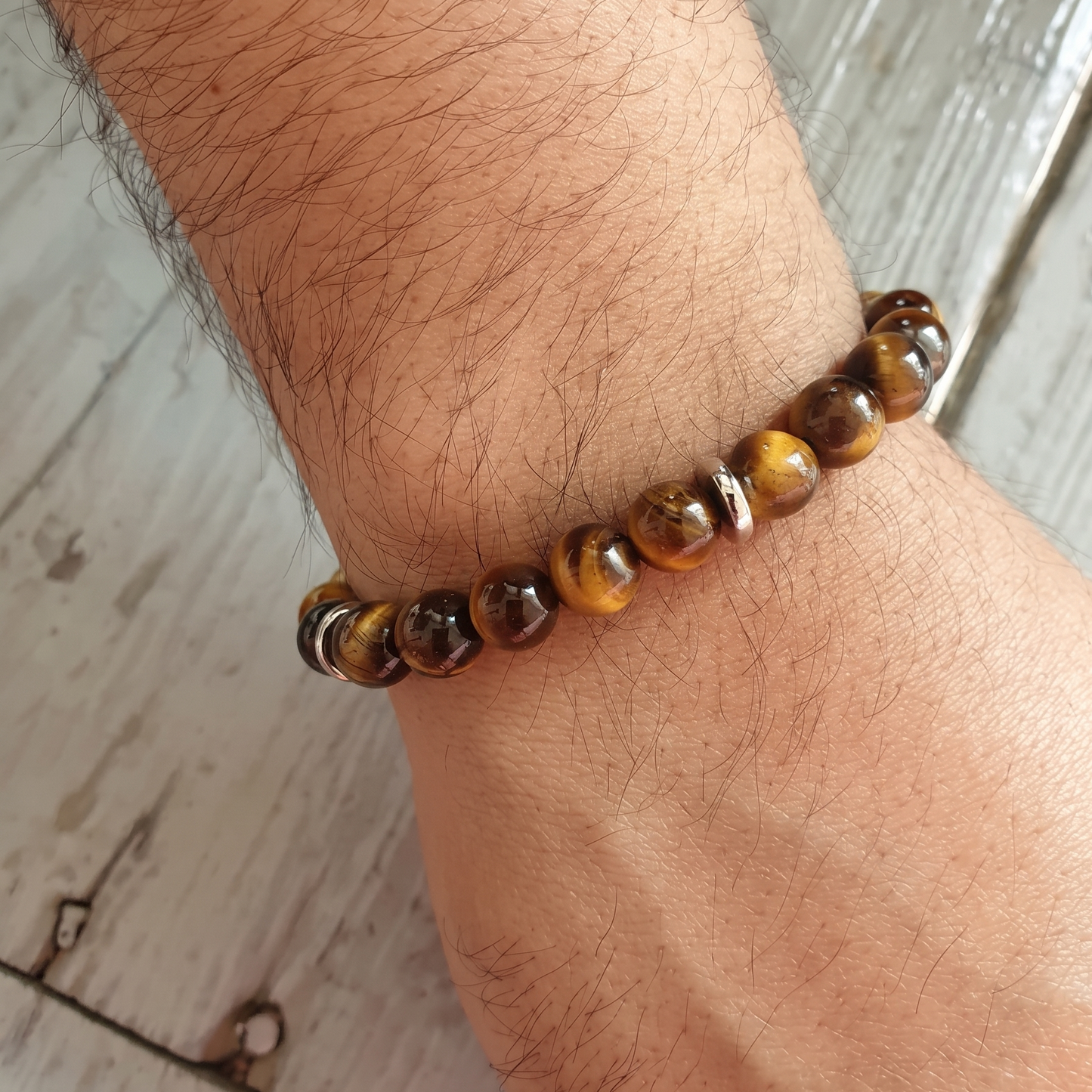 Courageous Tiger Eye Natural Stone Bracelet