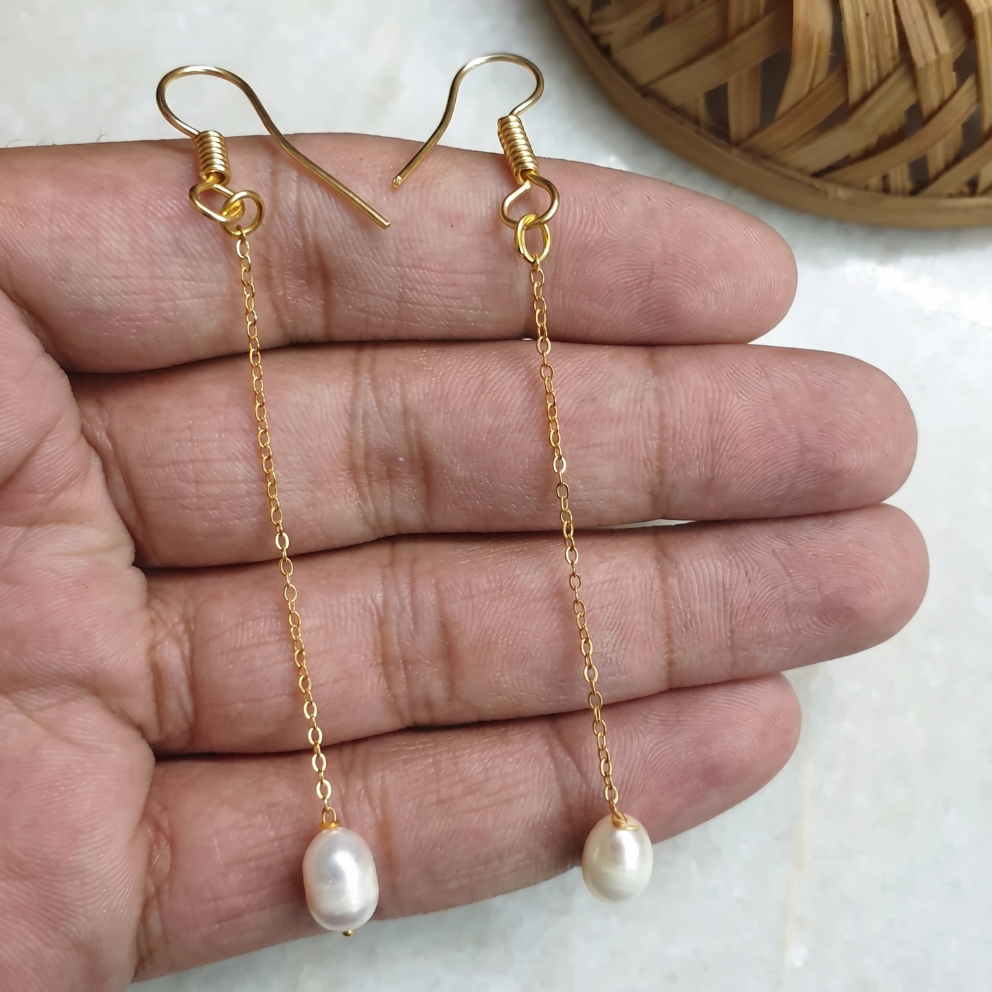 Fresh Water Single Pearl Earrings