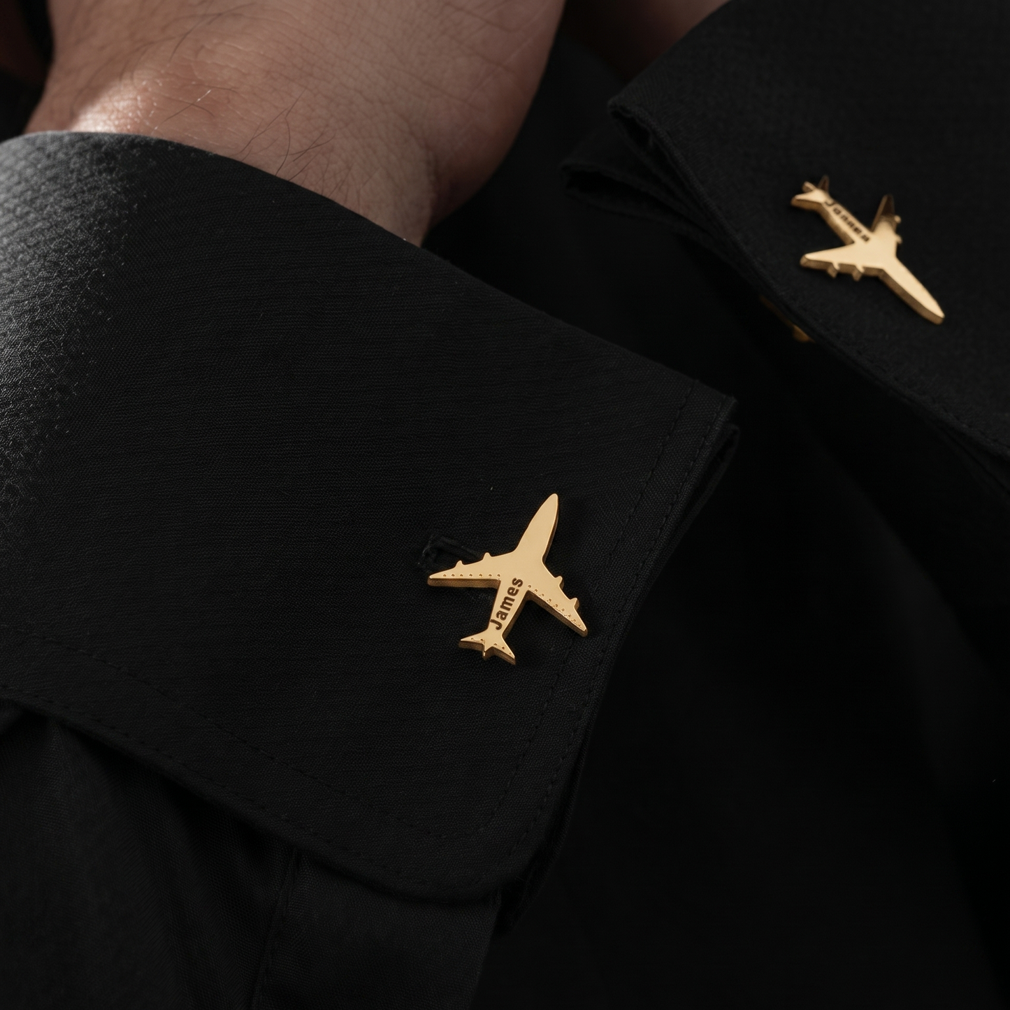 Personalised Airplane Cufflinks