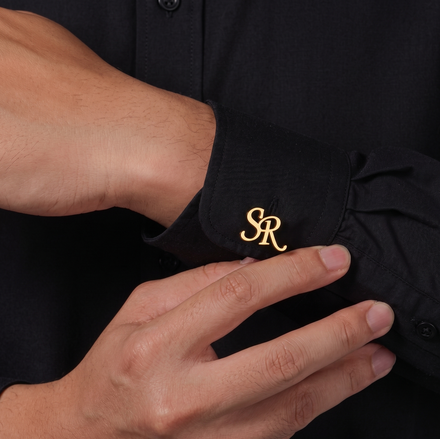 Custom Initial Cufflinks for Men