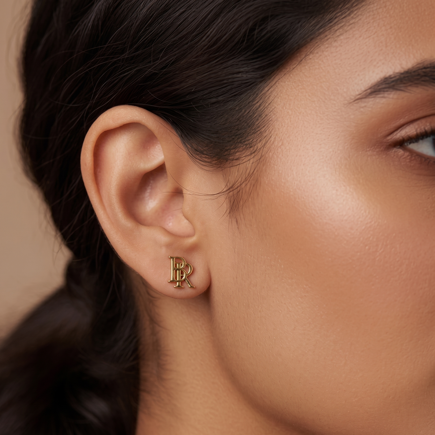Custom Intertwined Initial Studs