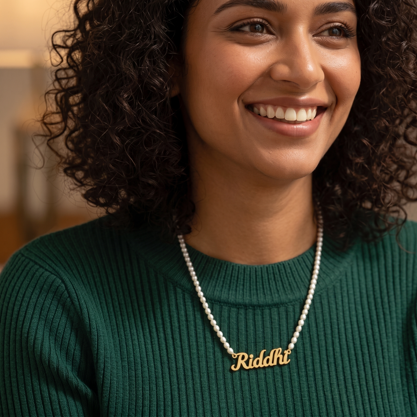 Freshwater Pearl Custom Name Necklace
