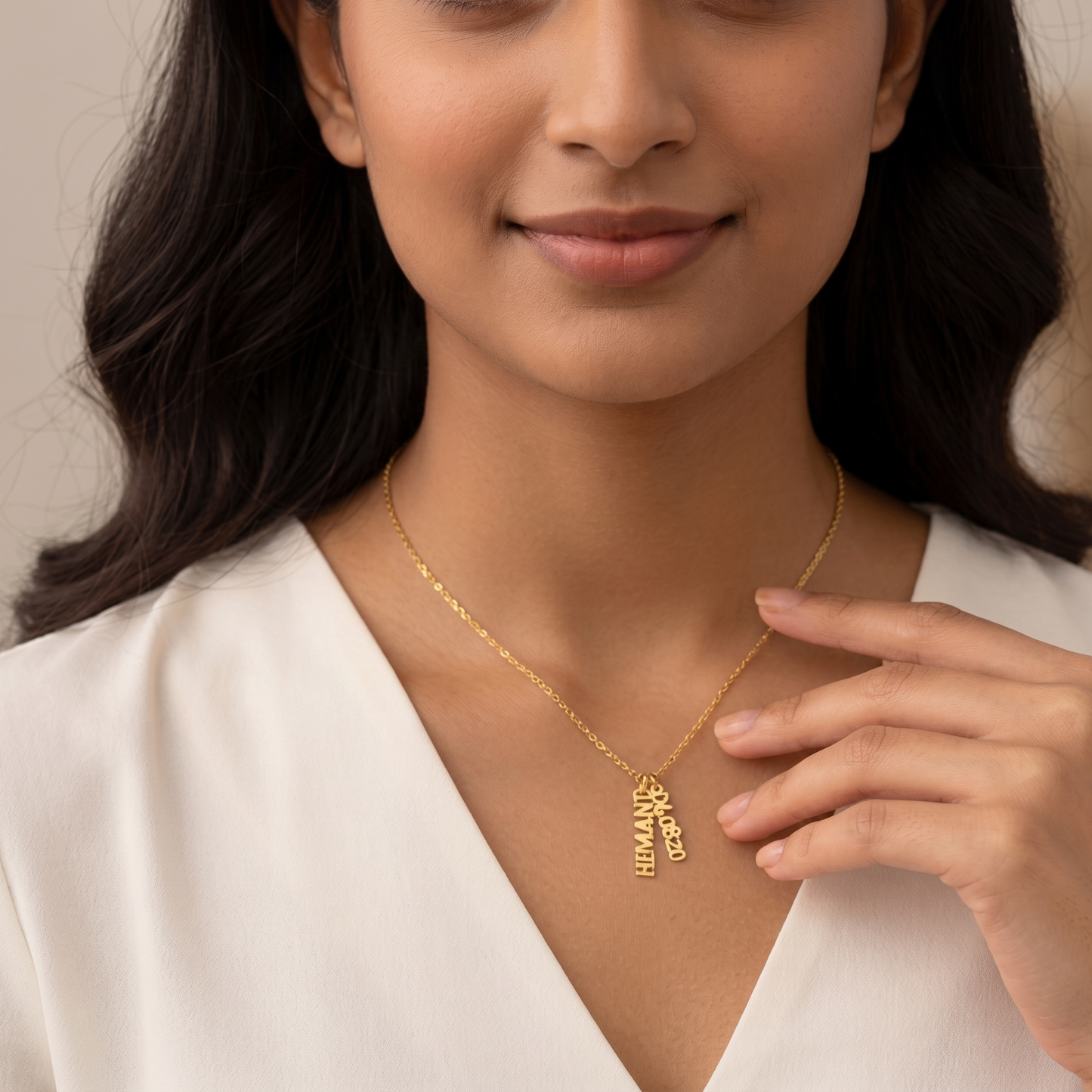 Custom Name and Birth Date or Year Necklace