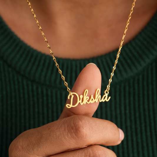 Custom Name Style Pendant Necklace