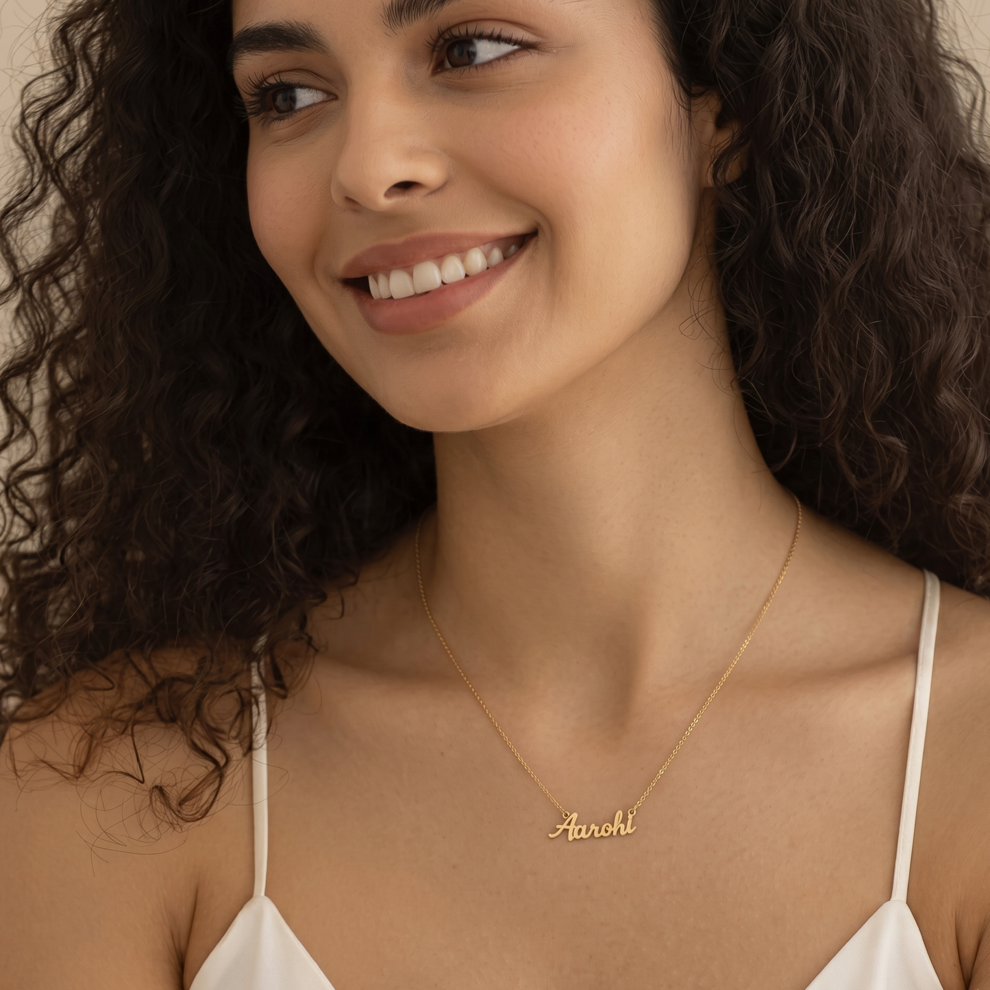 Personalised Name Style Pendant Necklace