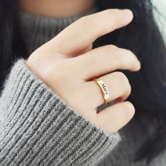 Name Band Custom Rings