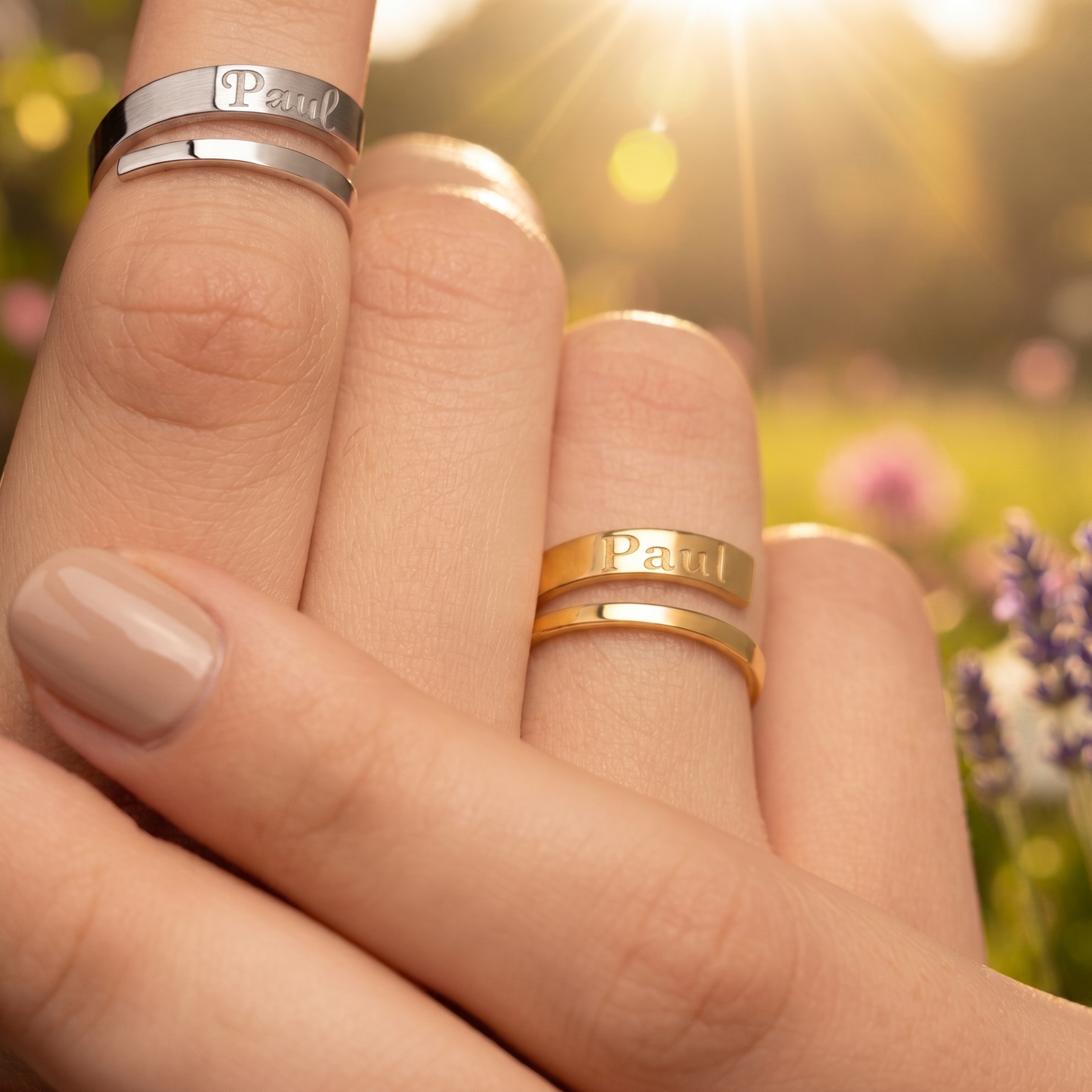 Custom Name Wrap Ring