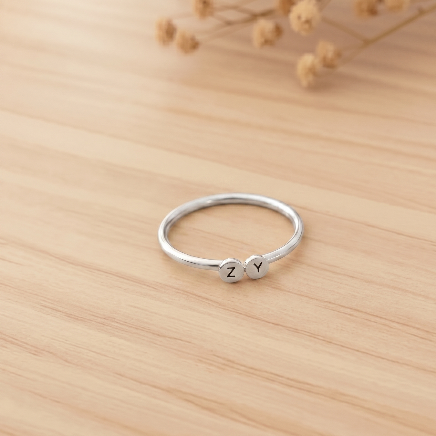 Eterna Personalised Duo Letter Ring