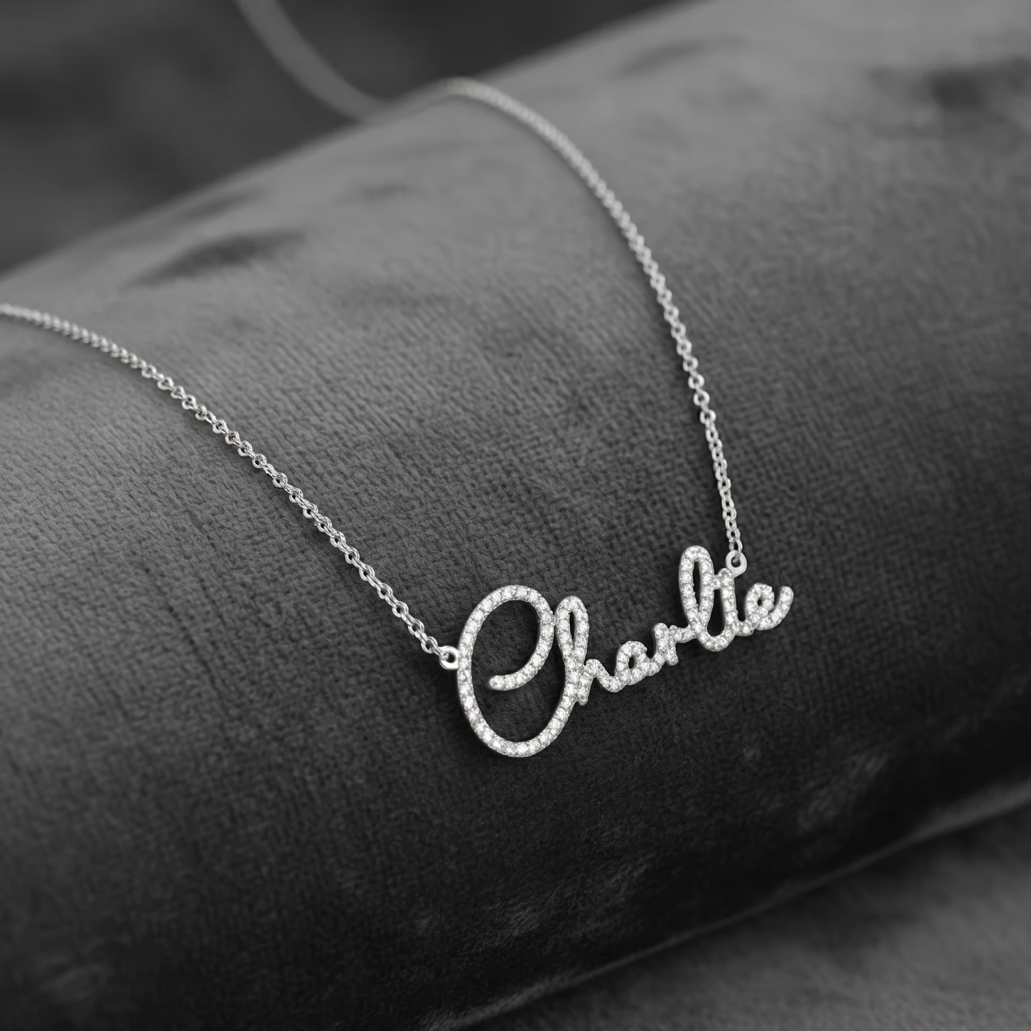 Diamond Like Name Necklace