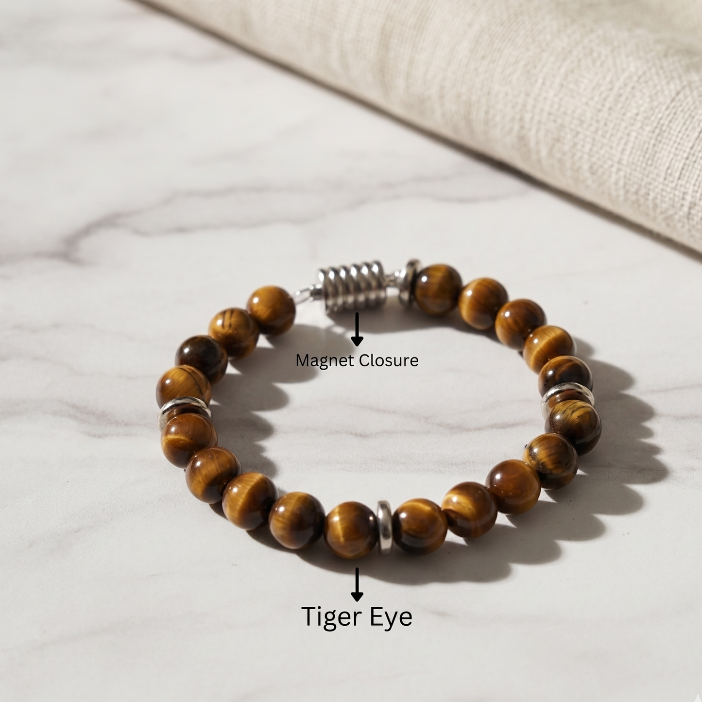 Courageous Tiger Eye Natural Stone Bracelet