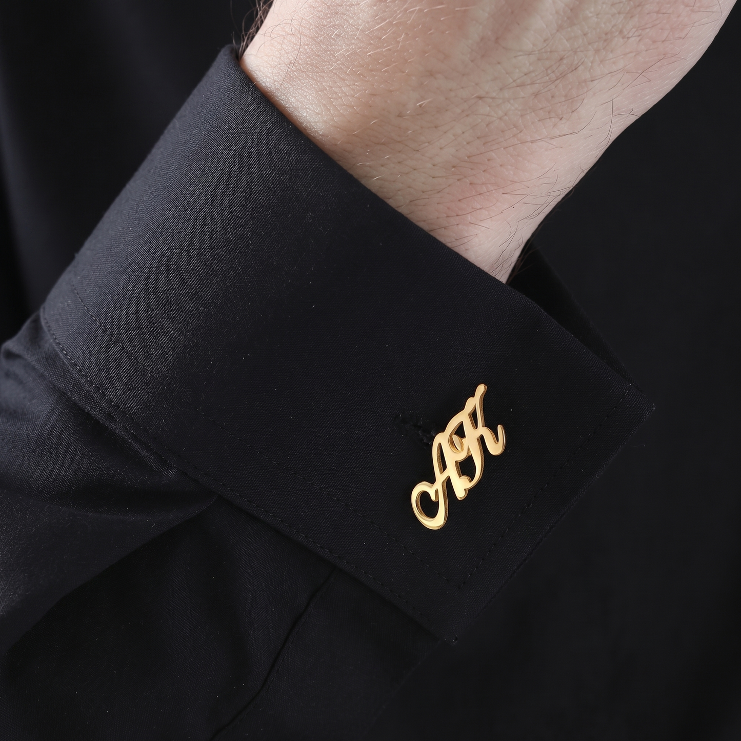 Custom Initial Cufflinks for Men