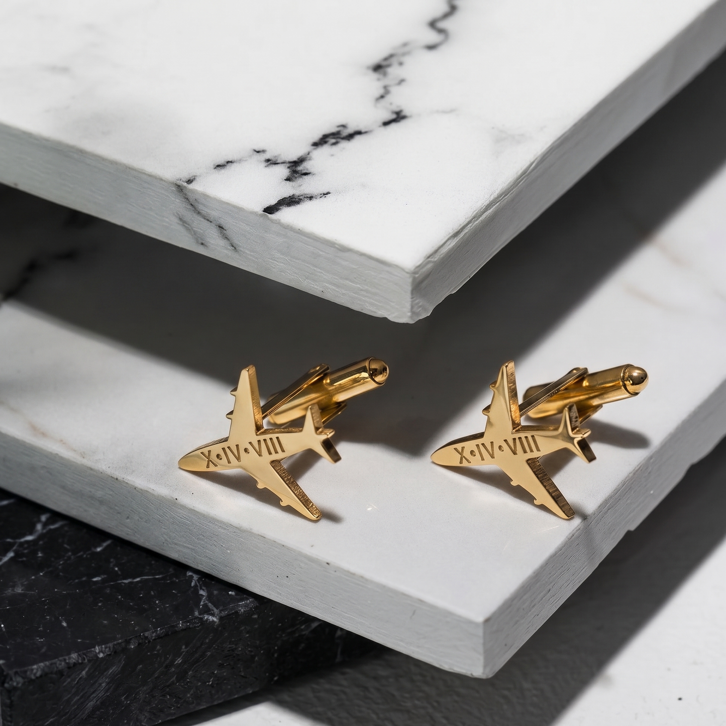 Personalised Airplane Cufflinks