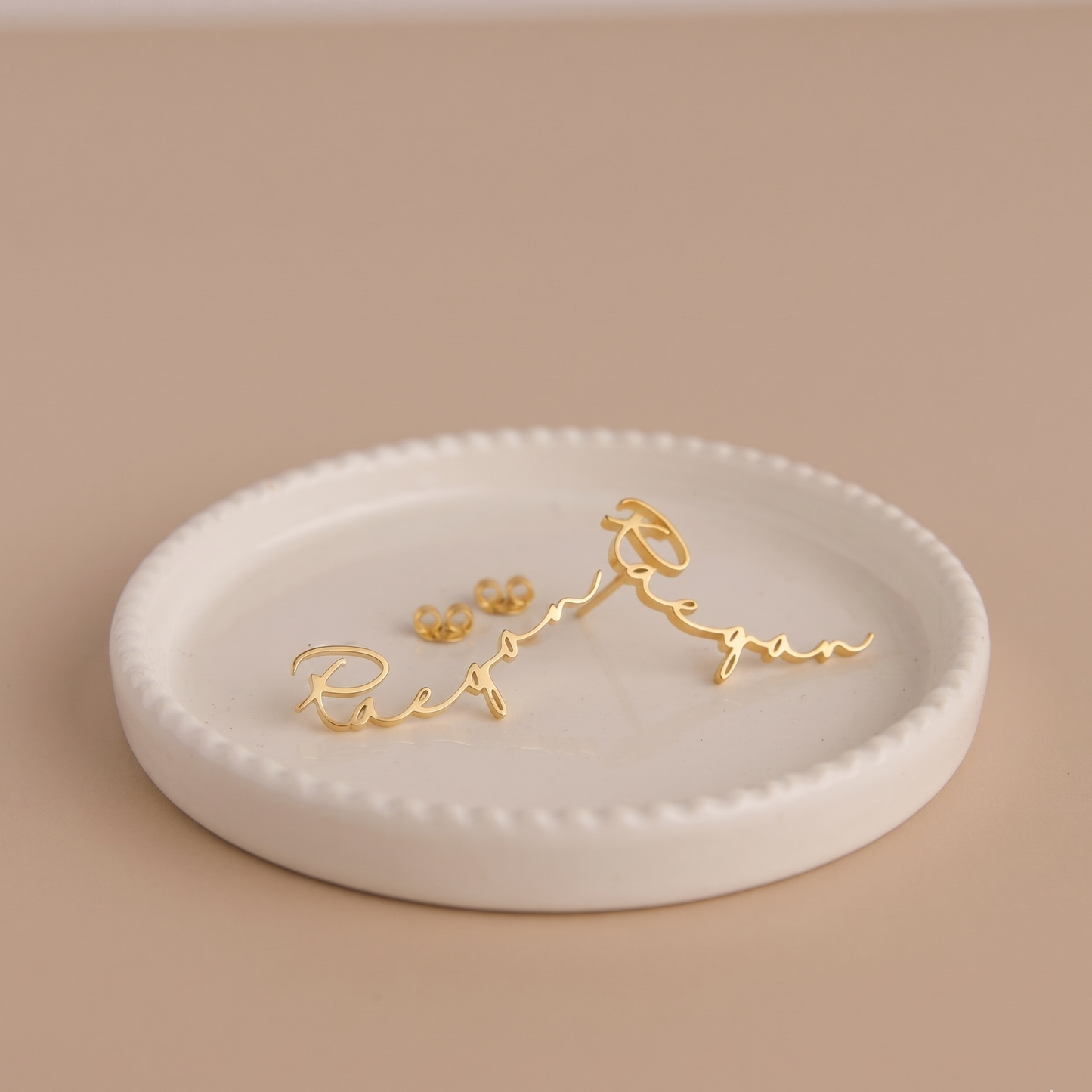 Dainty Name Studs