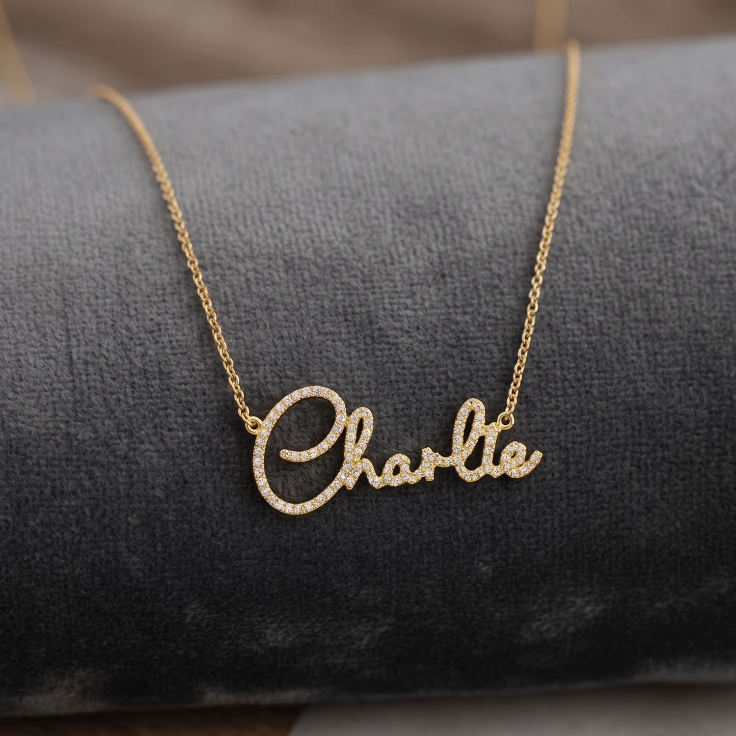 Diamond Like Name Necklace