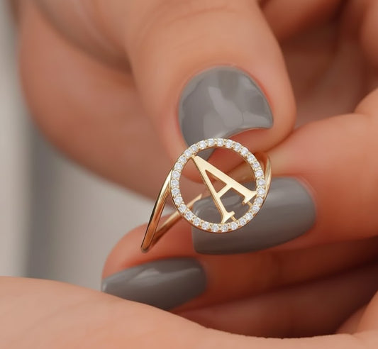 Personalised Initial Diamond Like Rings