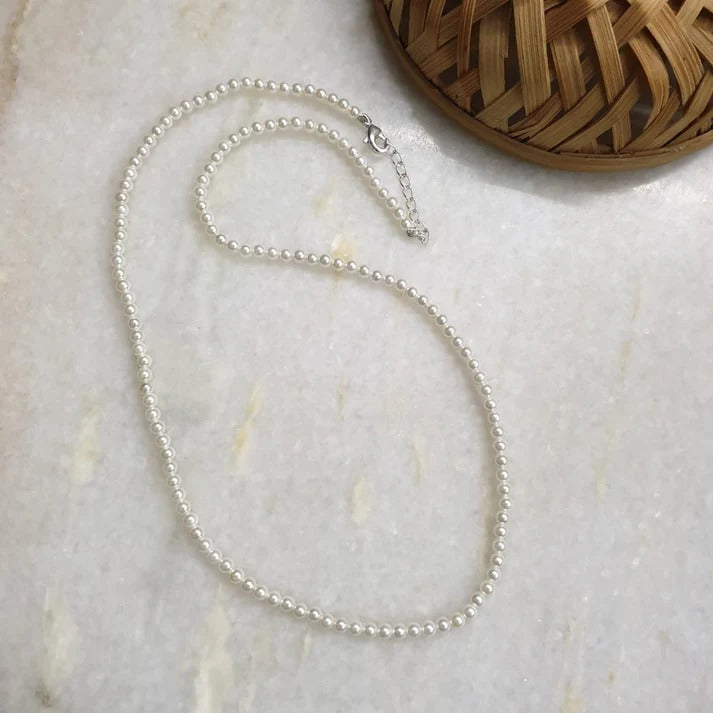 Elegant 4mm Premium Pearl Necklace