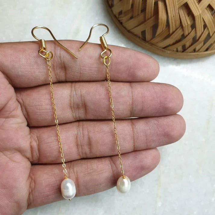 Fresh Water Single Pearl Earrings