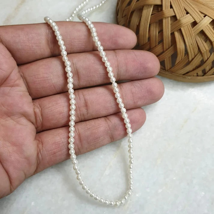 Elegant 4mm Premium Pearl Necklace