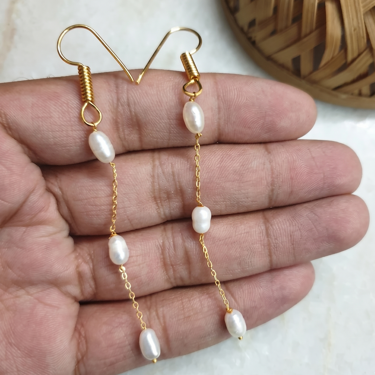 Fresh Water Pearl Minimal Earrings